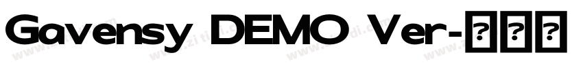 Gavensy DEMO Ver字体转换